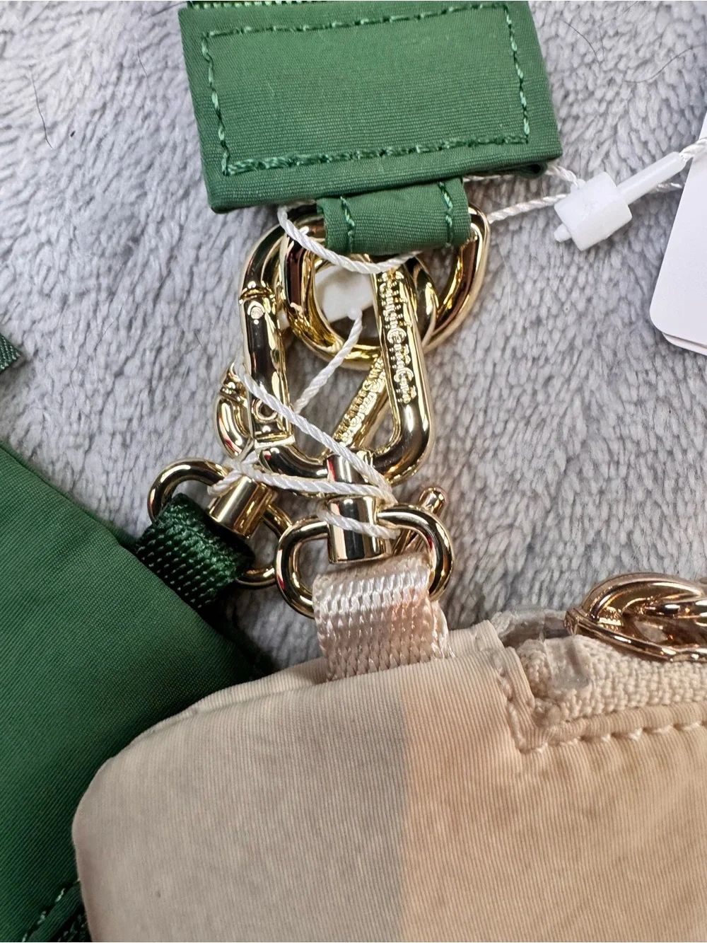 lululemon athletica Dual Pouch Wristlet in Green & Cream